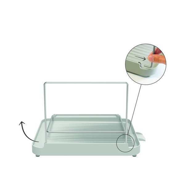 Šedý dvoupatrový odkapávač Duo – Joseph Joseph-image-3