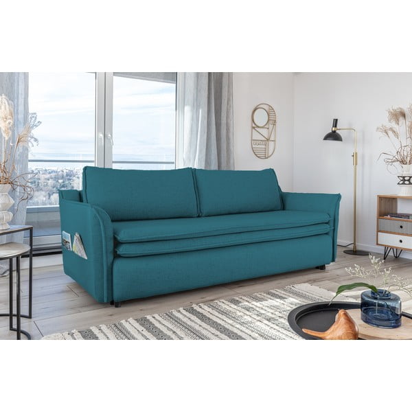 Tyrkysová rozkládací pohovka Miuform Charming Charlie-image-4