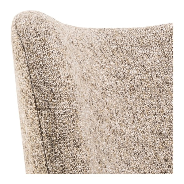 Béžové křeslo z textilie bouclé Elmont – Actona-image-4