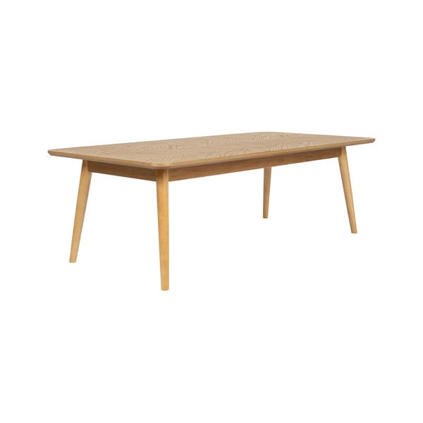 Konferenční stolek s deskou v dubovém dekoru v přírodní barvě 60x120 cm Fabio – White Label-image-2