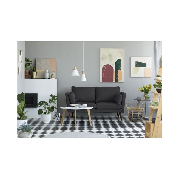 Tmavě šedá 2místná pohovka Mazzini Sofas Elena-image-2
