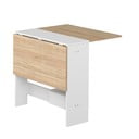 Rozkládací jídelní stůl s deskou v dekoru dubu 76x28 cm Papillon – TemaHome