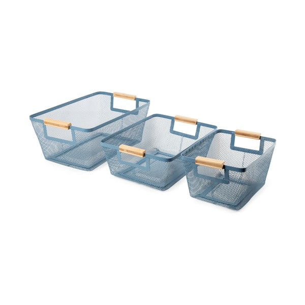 Drátěné kovové košíky v sadě 3 ks – Compactor-image-1