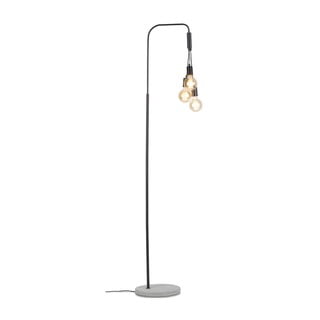 Černo-šedá stojací lampa s kovovým stínidlem (výška 190 cm) Oslo – it's about RoMi