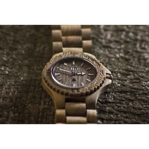 Dřevěné hodinky Date Teak-image-3
