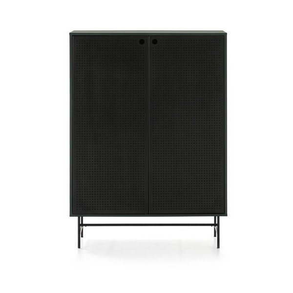Černo-zelená skříňka 93x130 cm Punto - Teulat-image-4