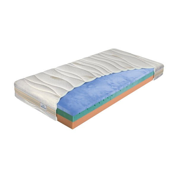 Středně tvrdá/měkká pěnová oboustranná matrace 120x200 cm BIOGREEN stretch  T3  – Materasso-image-1