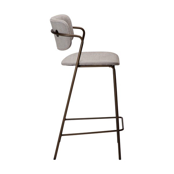 Šedá barová židle (výška sedáku 67,5 cm) Zed – DAN-FORM Denmark-image-3
