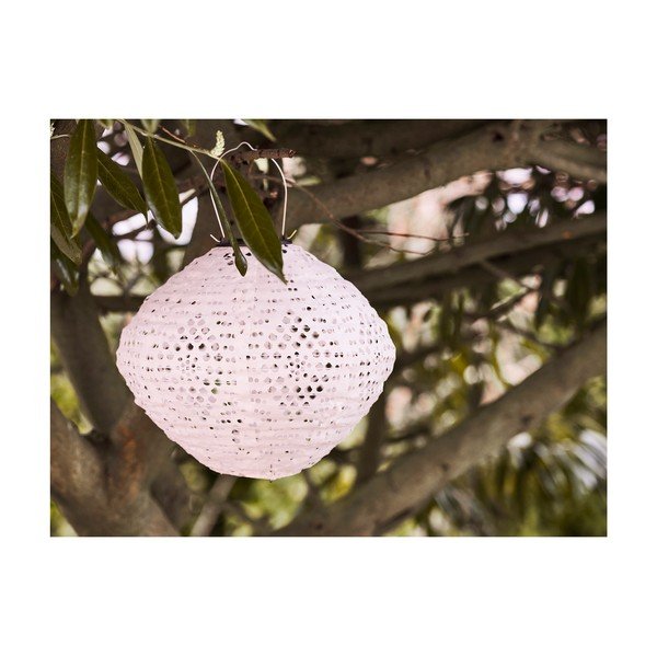 Bílá venkovní solární LED lucerna (výška 22 cm) Harwood – House Nordic-image-1