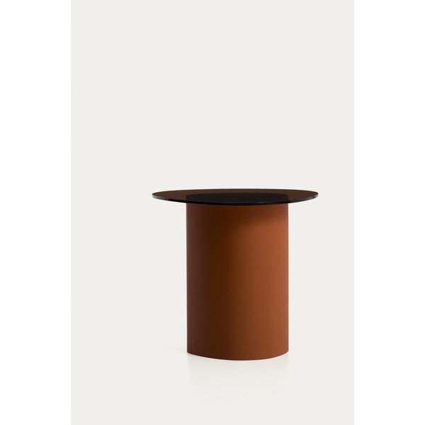 Odkládací stolek se skleněnou deskou 47x48 cm Olir – Kave Home-image-4