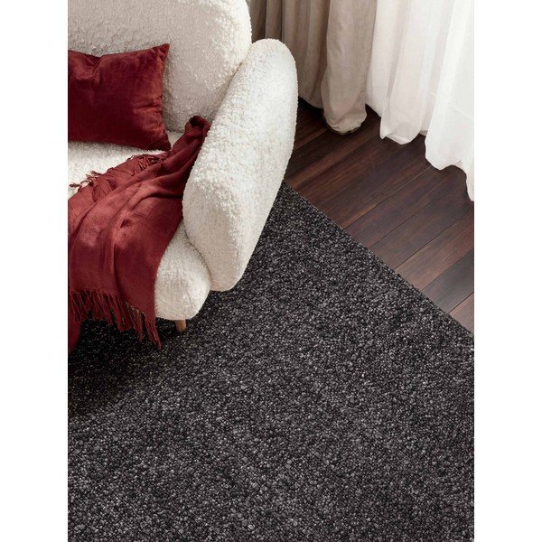 Tmavě šedý ručně tkaný koberec z materiálu bouclé 120x170 cm Notting Hill Portobello – Ted Baker-image-1