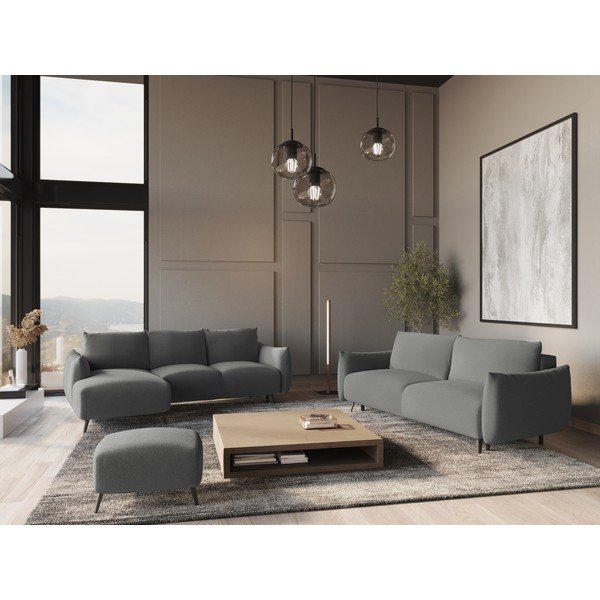 Světle šedá rohová pohovka (levý roh) Malie – Makamii-image-1