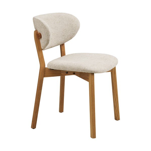 Béžová/v přírodní barvě čalouněná jídelní židle Dunkirk – House Nordic-image-4