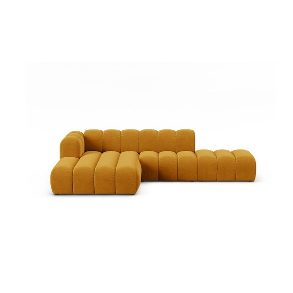 Žlutá rohová pohovka (levý roh) Lupine – Micadoni Home