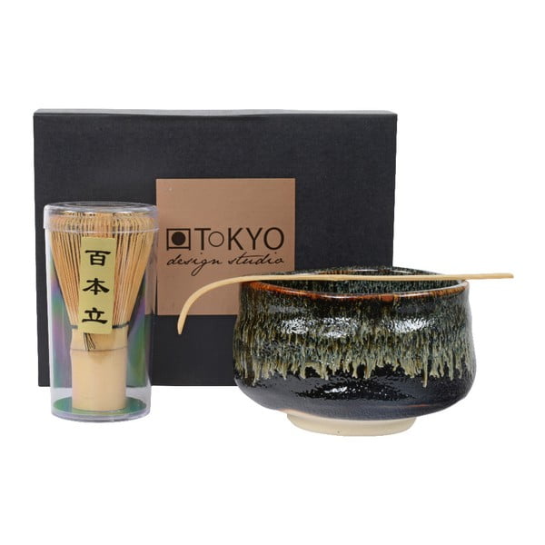 Dárkový set na přípravu Matcha Tea Tokyo Design Studio Black