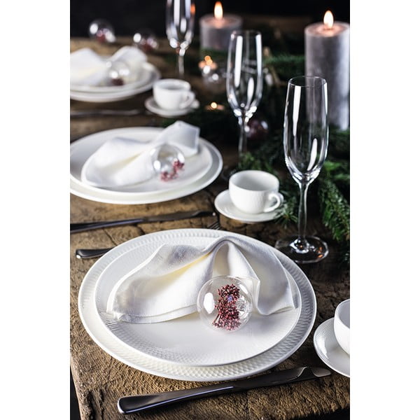 Bílý porcelánový hrnek s podšálkem Maxwell & Williams Diamonds, 280 ml-image-1