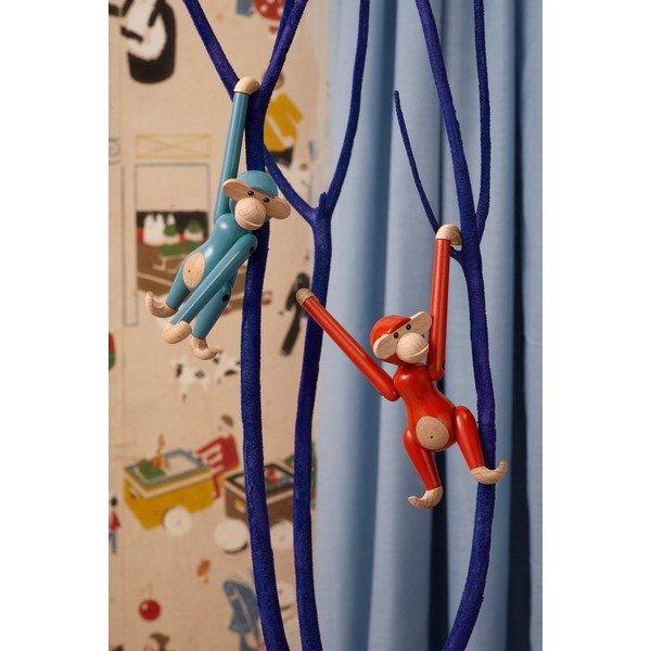 Dřevěná soška (výška 9,5 cm) Monkey Mini – Kay Bojesen Denmark-image-1