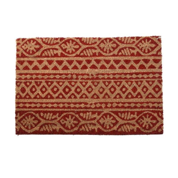 Béžovo-červená rohožka InArt Tribal, 40 x 60 cm