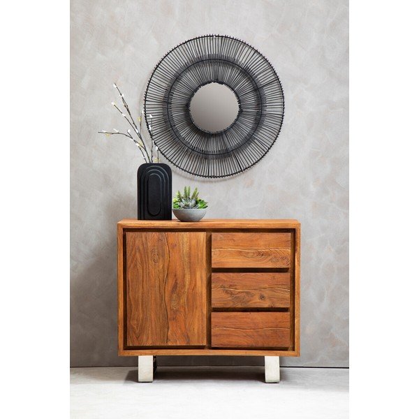 Komoda z masivu akácie v tmavě přírodní barvě 92x82x40 cm Simla – Premier Housewares-image-4