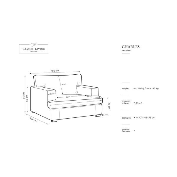 Šedé křeslo Windsor & Co Sofas Daphne-image-2