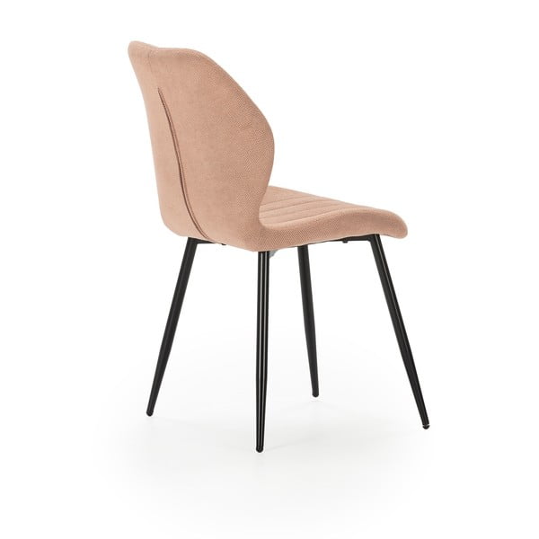 Jídelní židle v lososové barvě v sadě 4 ks Milu – Marckeric-image-4