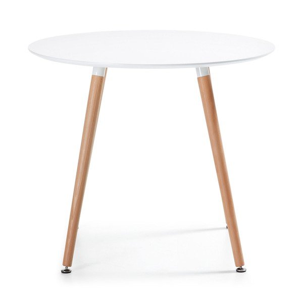 Jídelní stůl z bukového dřeva Kave Home Daw, ⌀ 100 cm-image-2