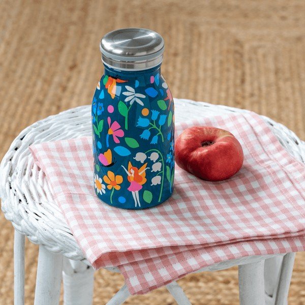 Modrá nerezová dětská lahev 250 ml Fairies in the Garden – Rex London-image-1
