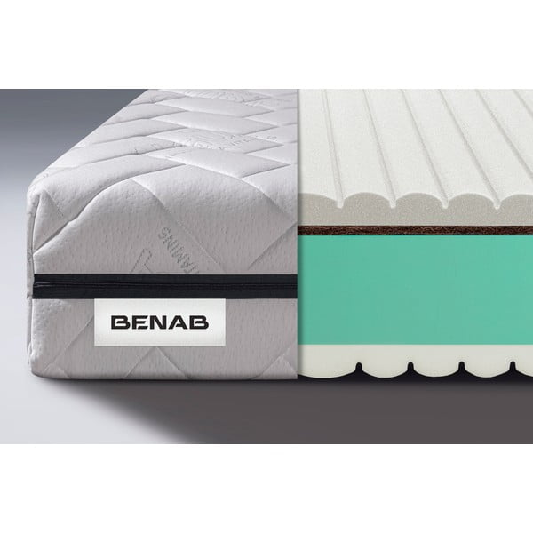 Středně tvrdá/extra tvrdá pěnová oboustranná matrace 80x200 cm BuonaNotte HR BIO – BENAB-image-1