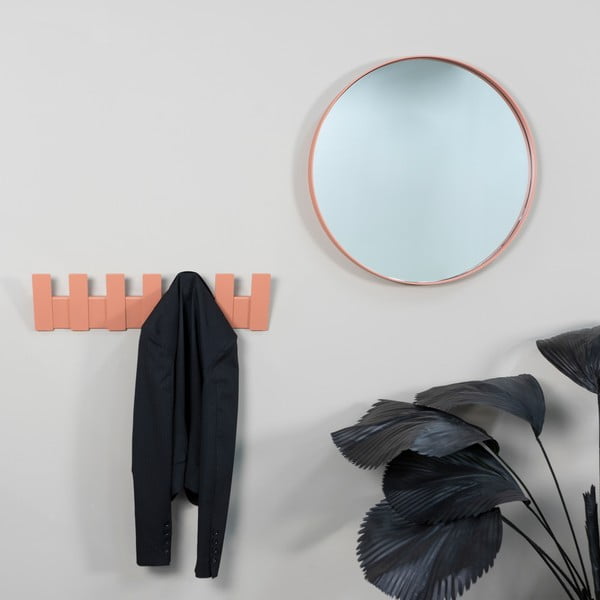 Kovový nástěnný věšák v lososové barvě 64 cm Angle – Spinder Design-image-4