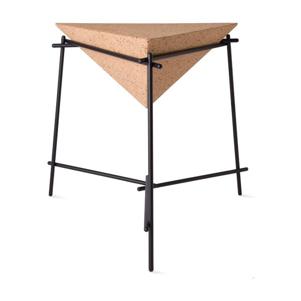 Černý odkládací stolek  Petite Friture Basil Pyramid