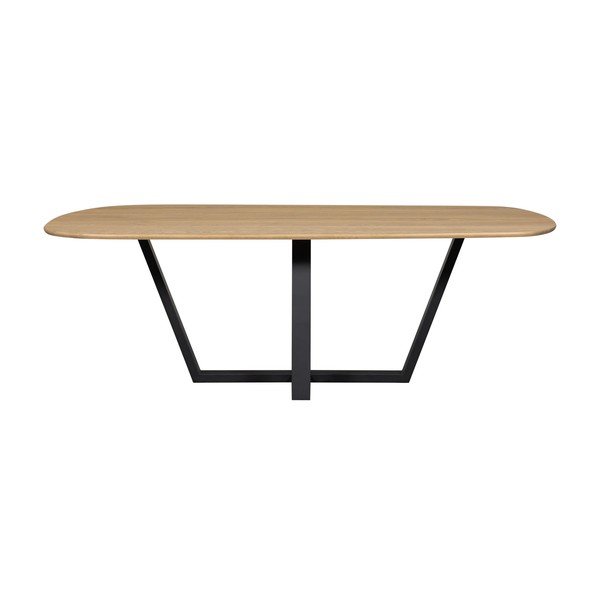 Jídelní stůl s deskou z dubového dřeva 100x220 cm Tablo – WOOOD