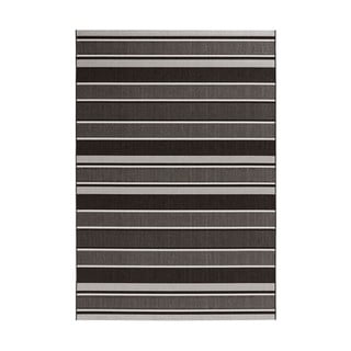 Černý venkovní koberec NORTHRUGS Strap, 200 x 290 cm