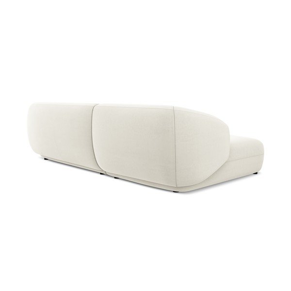 Bílá sametová rohová pohovka (levý roh) Moana – Makamii-image-3