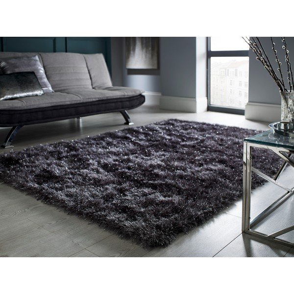 Tmavě šedý koberec Flair Rugs Dazzle Charcoal, 160 x 230 cm-image-1