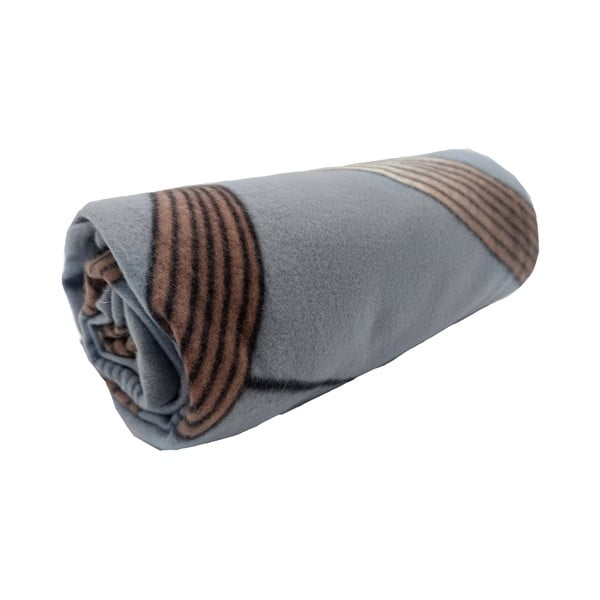 Šedá fleecová deka 150x200 cm Gold Ribbon – JAHU collections