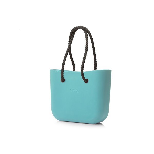 Taška O bag s černými uchy, mentolová