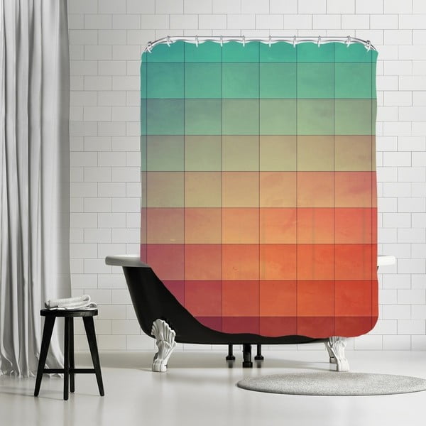 Koupelnový závěs Colourfull, 180x180 cm