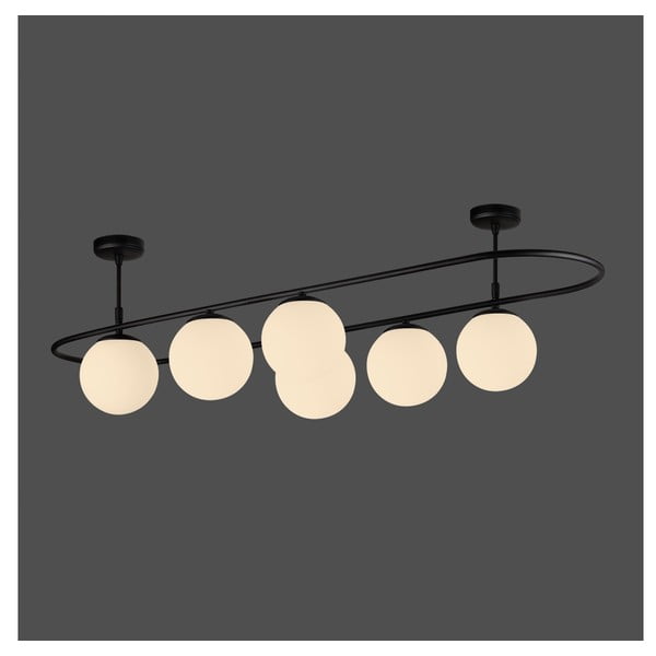 Černé stropní svítidlo Squid Lighting Elips, délka 124 cm-image-1