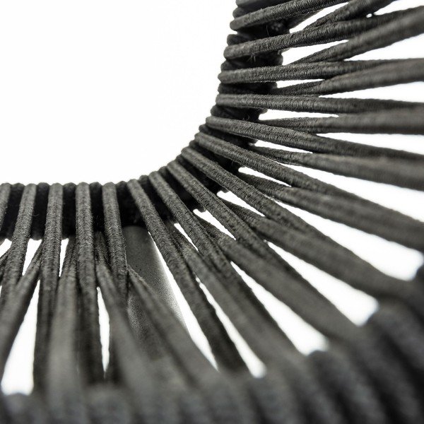 Černá zahradní ždle s ocelovou konstrukcí Kave Home Glenville-image-4