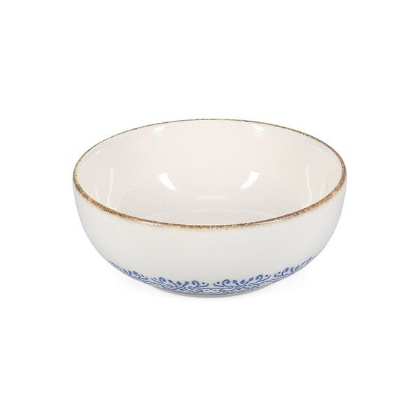 Bílá/modrá porcelánová polévková miska 710 ml Azul – BonBistro