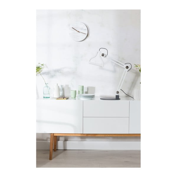 Bílé nástěnné mramorové hodiny Zuiver Marble Time-image-3