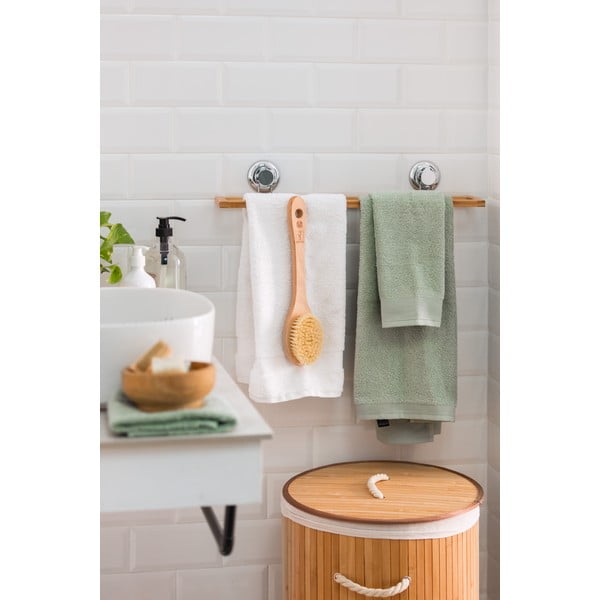 Kulatý bambusový koš na prádlo Compactor Round-image-2