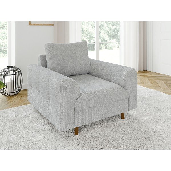 Světle šedé křeslo Ariella – Ropez-image-1