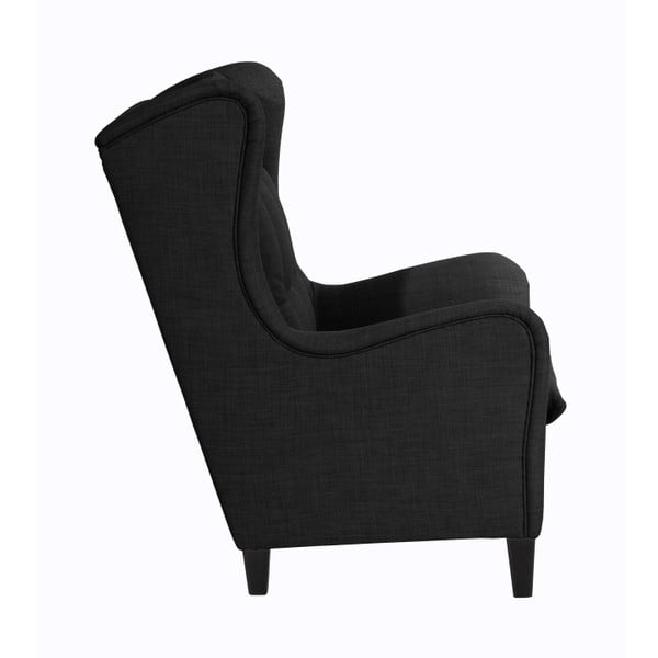 Antracitové křeslo ušák Max Winzer Merlon Anthracite-image-4