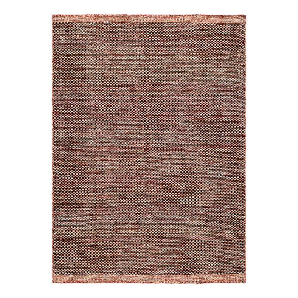 Červený vlněný koberec Universal Kiran Liso, 80 x 150 cm
