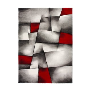 Červeno-šedý koberec Universal Malmo, 120 x 170 cm