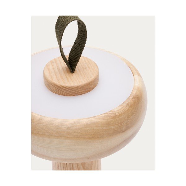 LED stmívatelná stolní lampa v přírodní barvě (výška 30 cm) Luba – Kave Home-image-3