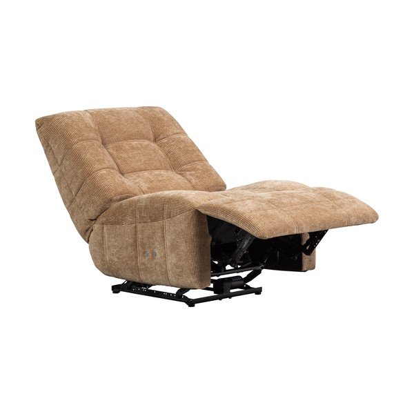 Světle hnědé polohovací manšestrové relaxační křeslo Hein – WOOOD-image-3