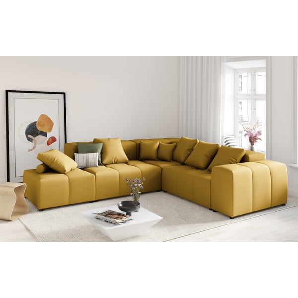 Žlutá područka k modulární pohovce Rome - Cosmopolitan Design-image-1