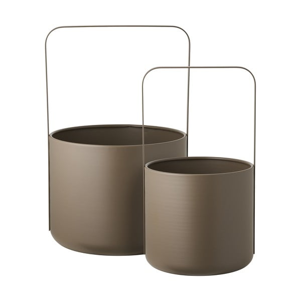 Kovové obaly na květináče v sadě 2 ks ø 24,5 cm Tule – House Nordic-image-2